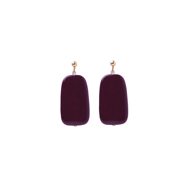 Burgandy Earrings Statement Earrings Pietrasanta PIETRASANTA