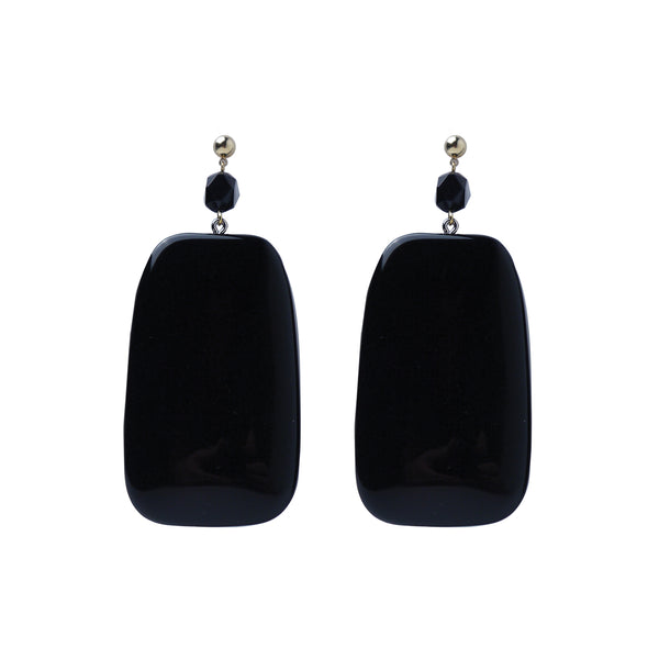 Big Black statement earrings