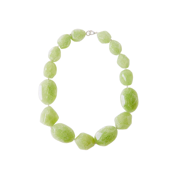 Light green statement necklace 