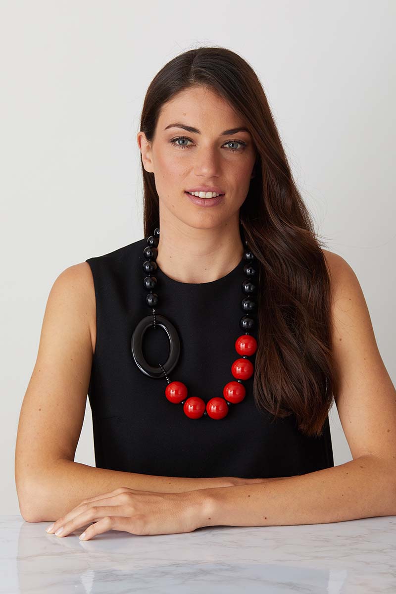 statement necklace for black dress Black Beaded Necklace | Statement Necklaces
